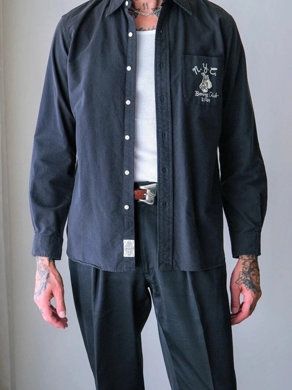 Polo Ralph Lauren New York Boxing Long Sleeve Shirt 3XB